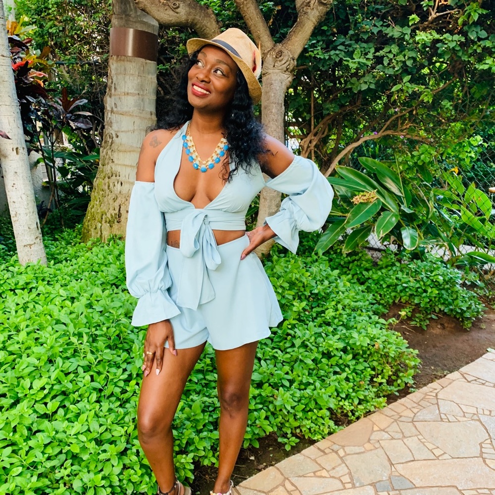 Two piece short set